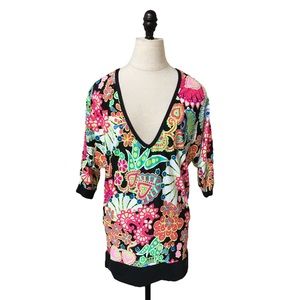 Trina Turk recreation nandini dolman Top v-neck